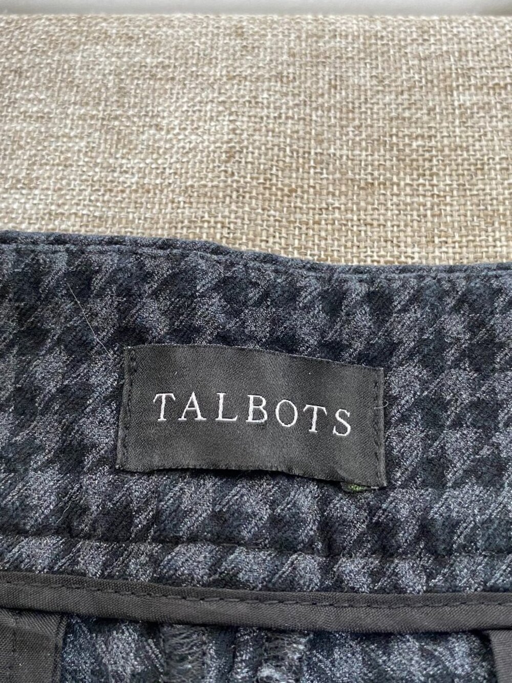 Talbots Chatham Ankle Dress Pants Women's 12 Mid Rise Multicolor Houndstooth - Picture 5 of 16